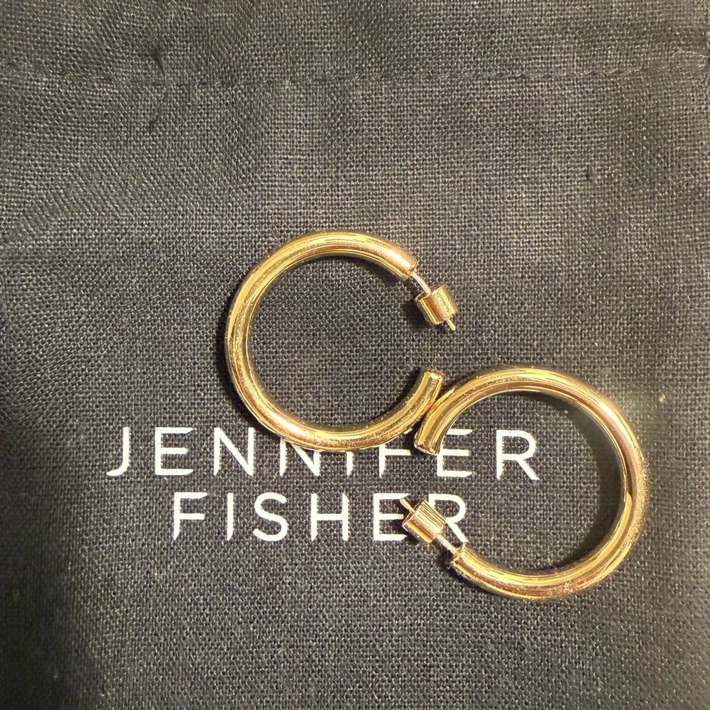 Jennifer Fisher Gold Hoop Earrings